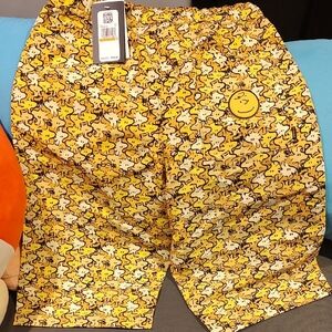Converse Charlie Brown & Woodstock Yellow Shorts/ Sz Small Or Medium Unisex